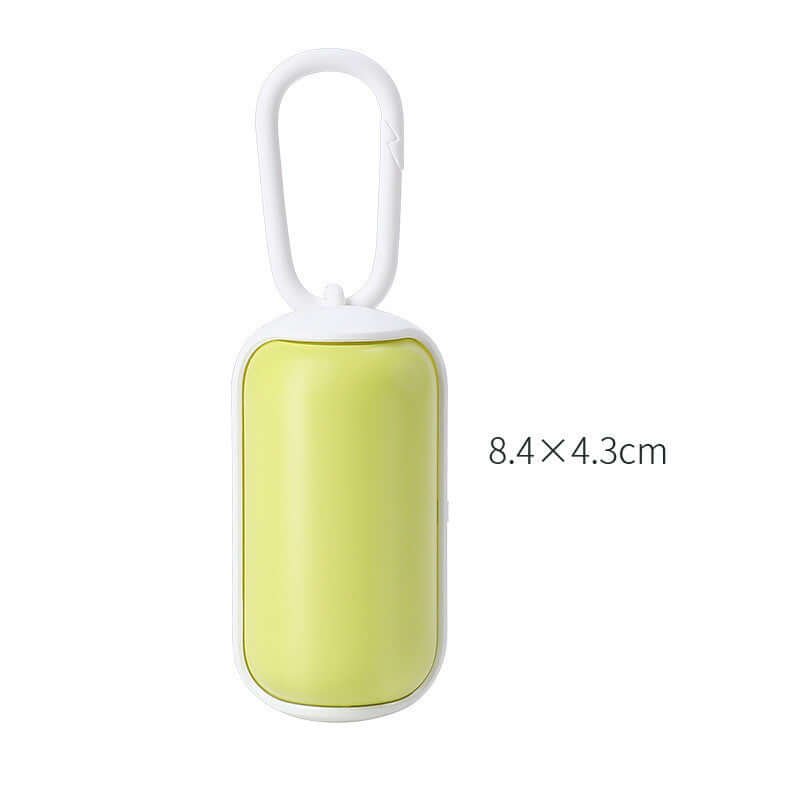 Portable Pet Litter Box and Dog Toilet Picker in a compact size with a carabiner for easy carrying.