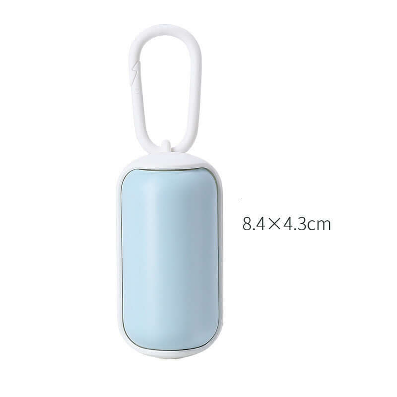 Portable Pet Litter Box and Dog Toilet Picker in a compact size with a carabiner for easy carrying.